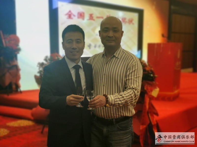 日照市山西商会会长马越峰和中国晋商俱乐部秘书长刘文斌