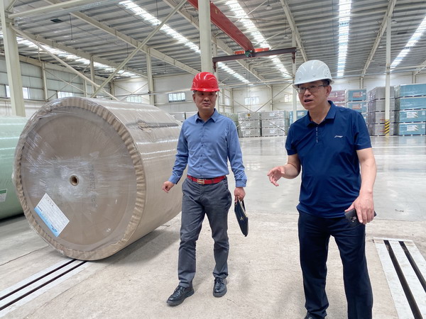 晋商俱乐部秘书处考察常务理事长单位聚义实业旗下达辰新材料