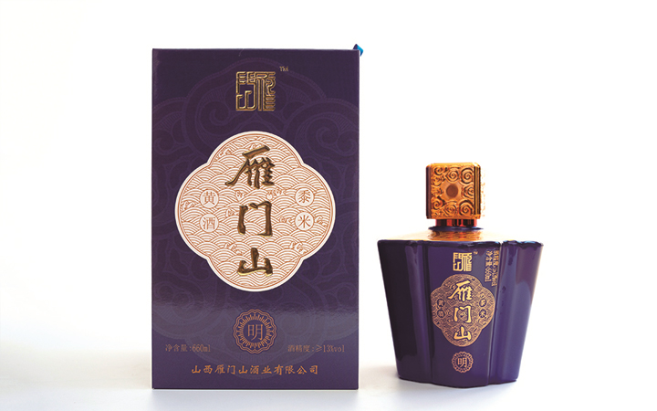 雁门山 明 · 半甜型、保健，660ml蓝色如意瓶