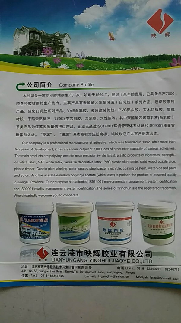 何彦 连云港市映辉胶业有限公司简介