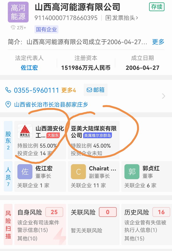 致1死1伤 | 山西潞安集团与“英属维京群岛”某企业合资能源公司爆炸