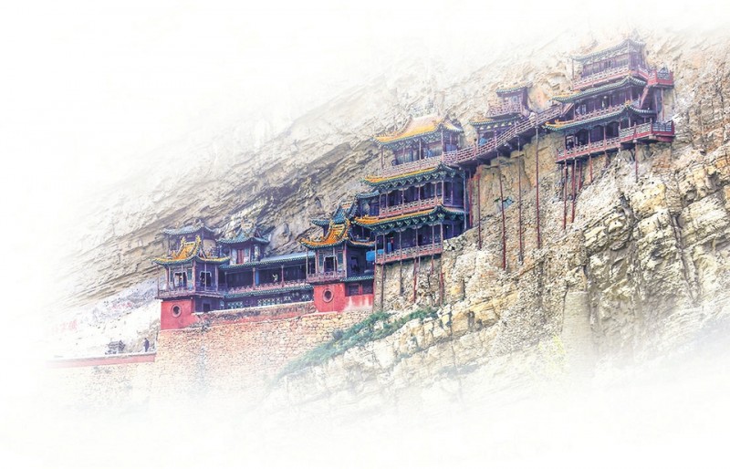 图4:恒山悬空寺图山西日报通讯员提供