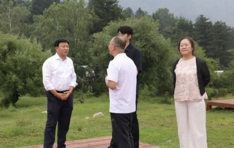 吕梁市离石区区委书记廉海平在大东沟景区调研低空经济项目