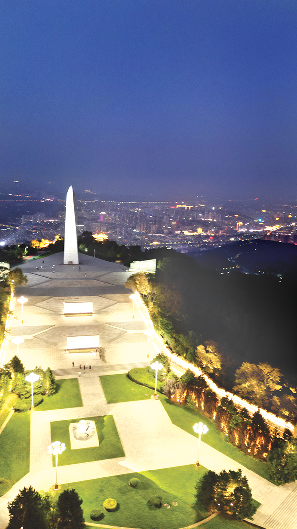 山西省阳泉市狮脑山照明应急工程主体完工