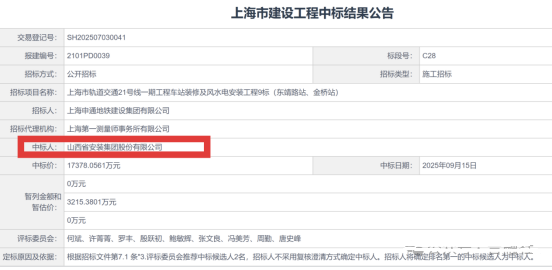 从国内首条磁悬浮到21号线，山西千亿国资旗下港股再揽上海重磅项目