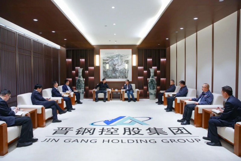 晋钢控股集团董事长李强与中国建设银行山西省分行党委书记、行长肖倬举行工作会谈