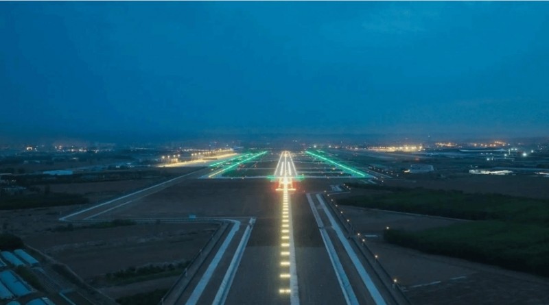 山西建投机械化集团承建的太原武宿机场第二跑道正式投运