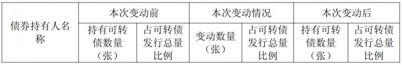 路维光电关于债券持有人可转债持有比例变动达10%的公告