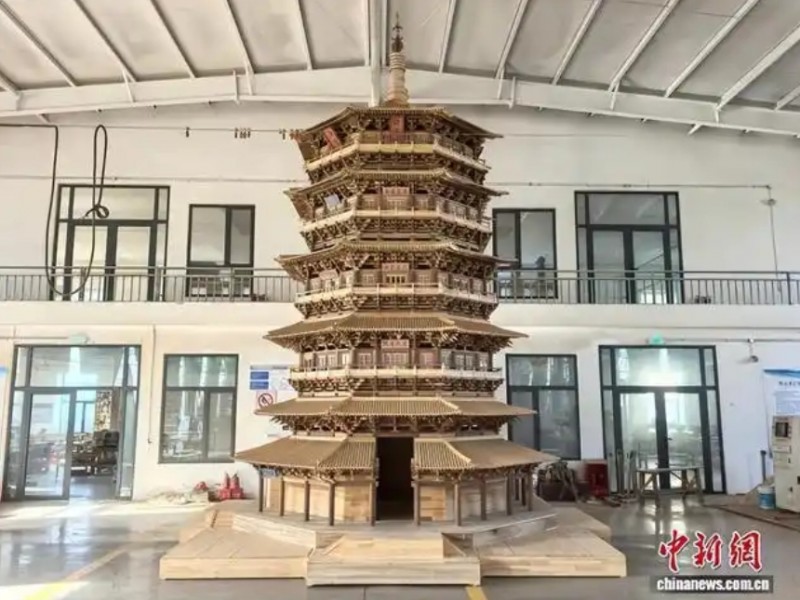 山西古建寻&ldquo;年轻化&rdquo; 应县木塔化身肩甲与胸铠