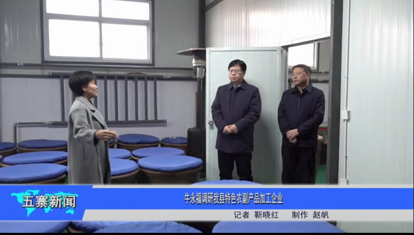 山西五寨县委书记牛永福调研牛氏博文醋业、甚喜茶园