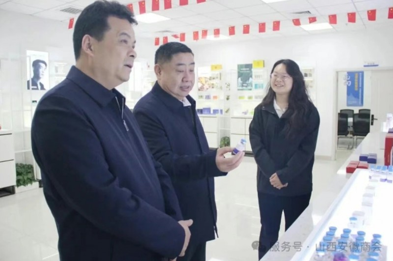 临泉县委书记江利国一行走访山西安徽商会