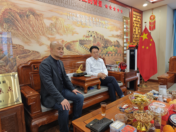 中国晋商俱乐部秘书长刘文斌一行到访河南省晋商会交流座谈