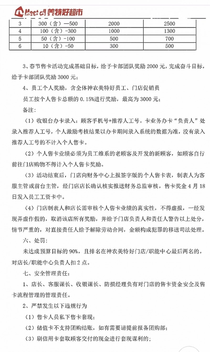 山西美特好2026年春节售卡奋斗目标1.2亿