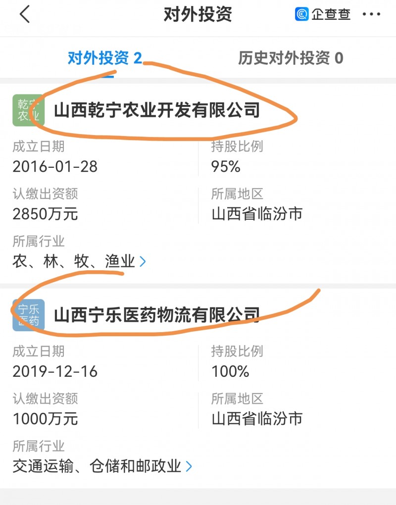 山西乾宁农业不动产被查封 股东关联山西宁乐医药物流