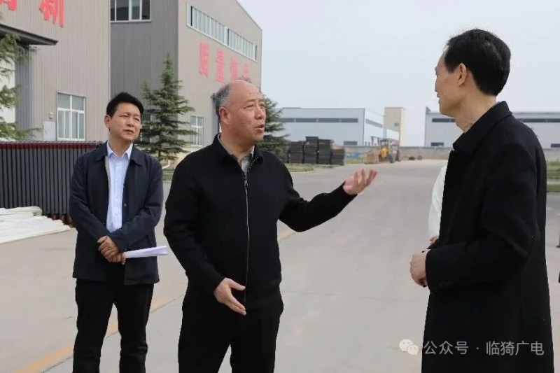 临猗县委书记靳国全调研盛顺纸业和鼎银智控科技
