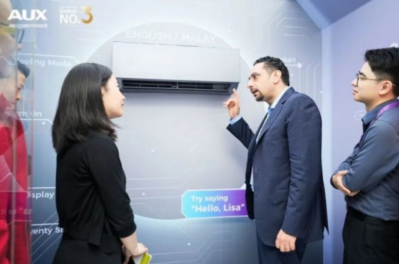 AI智能战略广交会全球首发！奥克斯空调全球化再次进阶领跑